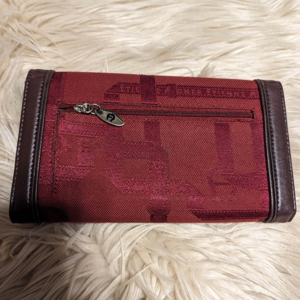 ETIENNE AIGNER WALLET BURGUNDY COLOR - Picture 3 of 5